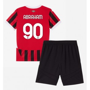 AC Milan Tammy Abraham #90 Dětské Domácí dres komplet 2024-25 Krátký Rukáv (+ trenýrky)